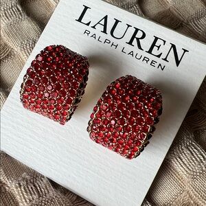 Lauren Ralph Lauren Ruby Red Stud Earrings